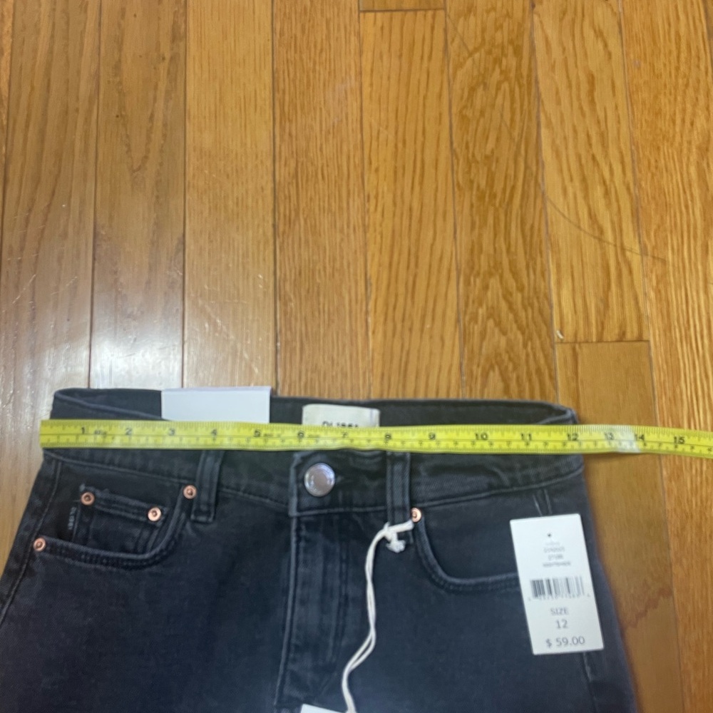 DL1961 black Denim Mini Skirt girls size 12 NWT - Picture 4 of 9